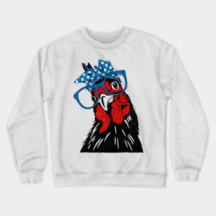 mother chicken bandana Crewneck Sweatshirt